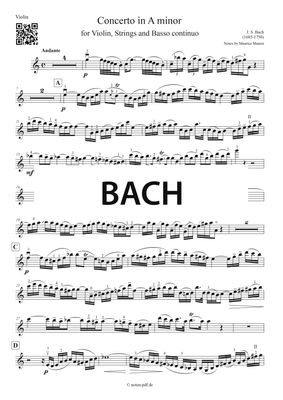 Bach: Concerto in A minor - 2. Movement + MP3