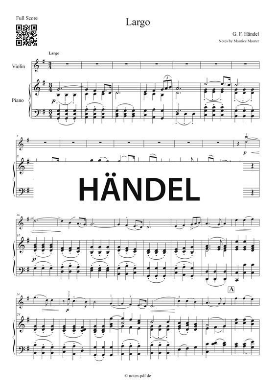 Händel: Largo + MP3