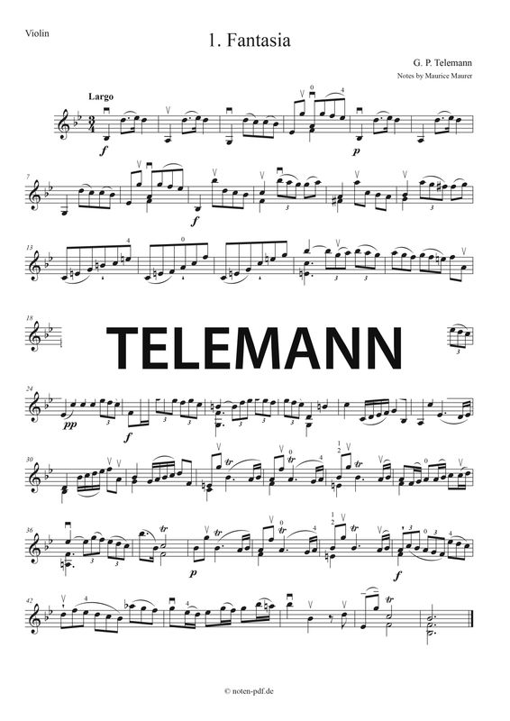 Telemann: 1. Fantasia 1. Mov.