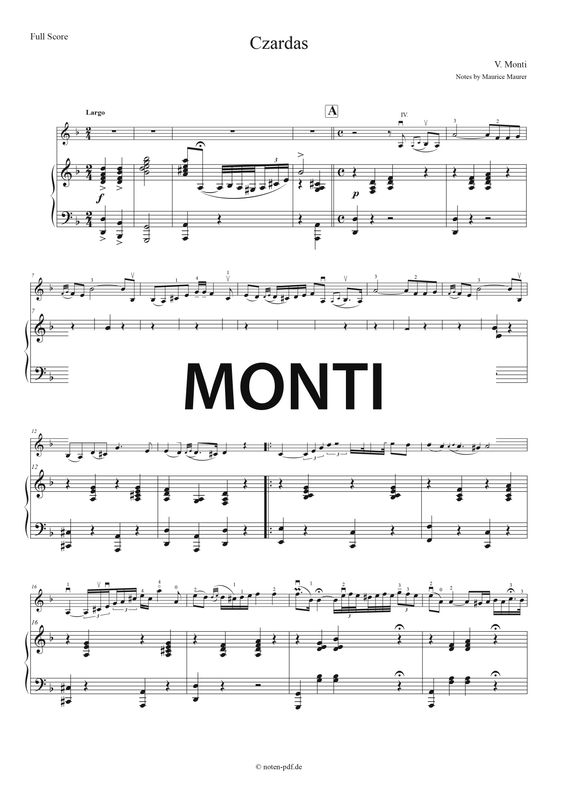 Monti: Czardas