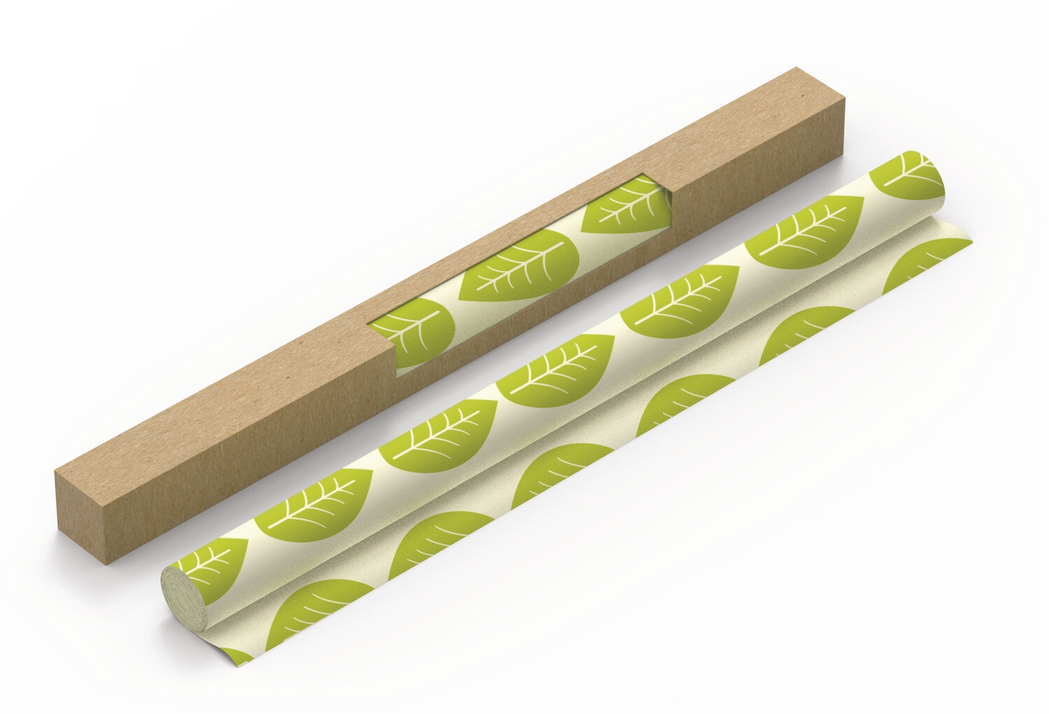 Vegan Roll Green Leaves