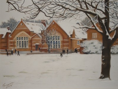 The Rec in the snow.