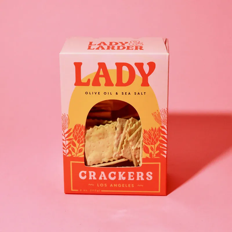 Lady &amp; Larder sea salt and olive oil crackers