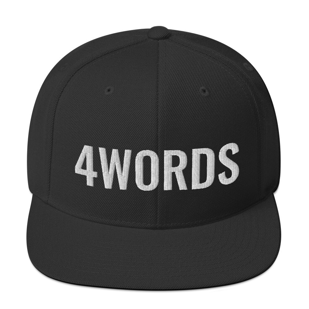 4WORDS Snapback Hat, Color: Black