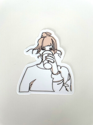 Coffee Girl Sticker
