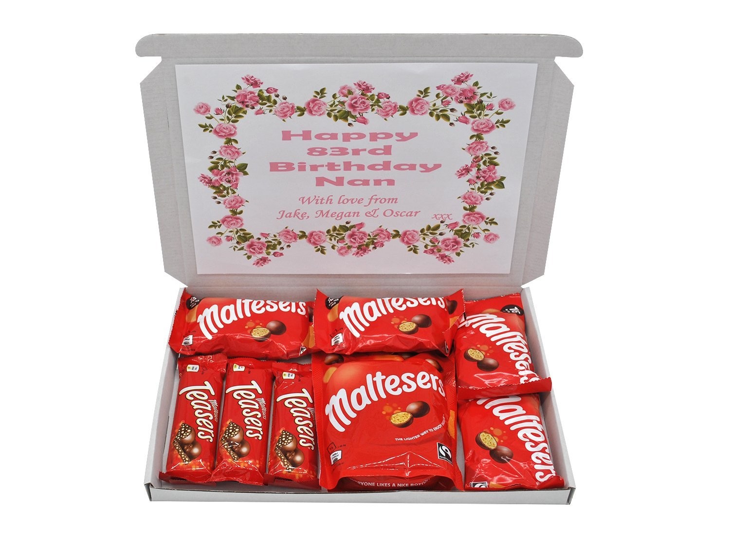 Malteser Chocolate Gift Box, Personalised