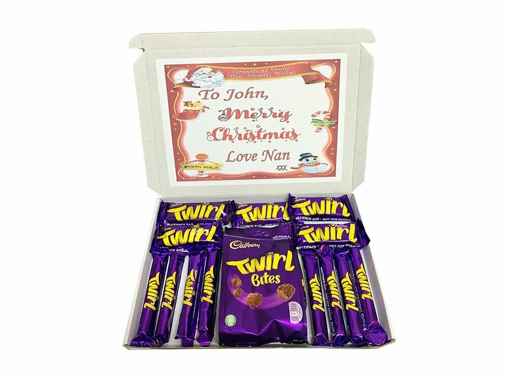 Cadbury's Twirl Personalised Chocolate Box