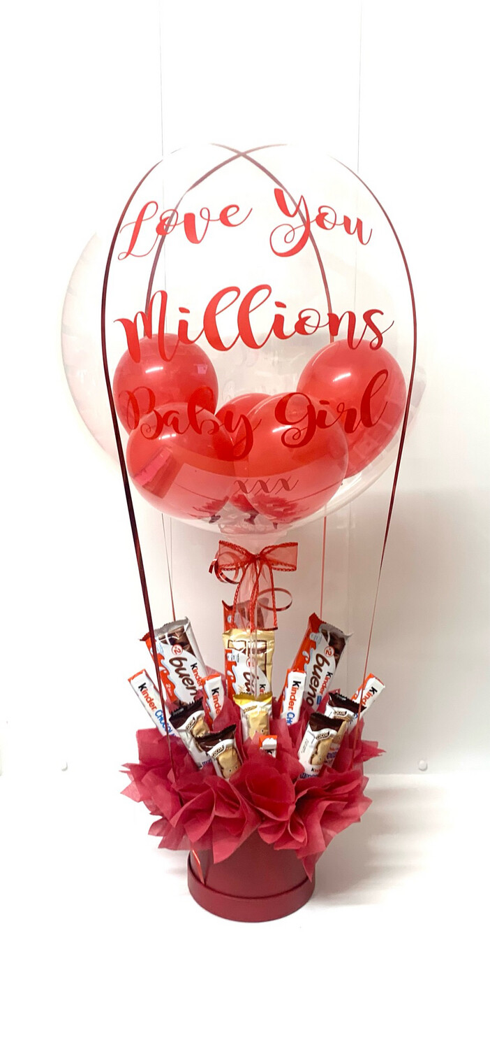 Kinder Chocolate Hot Air Balloon Bouquets - Manchester area only