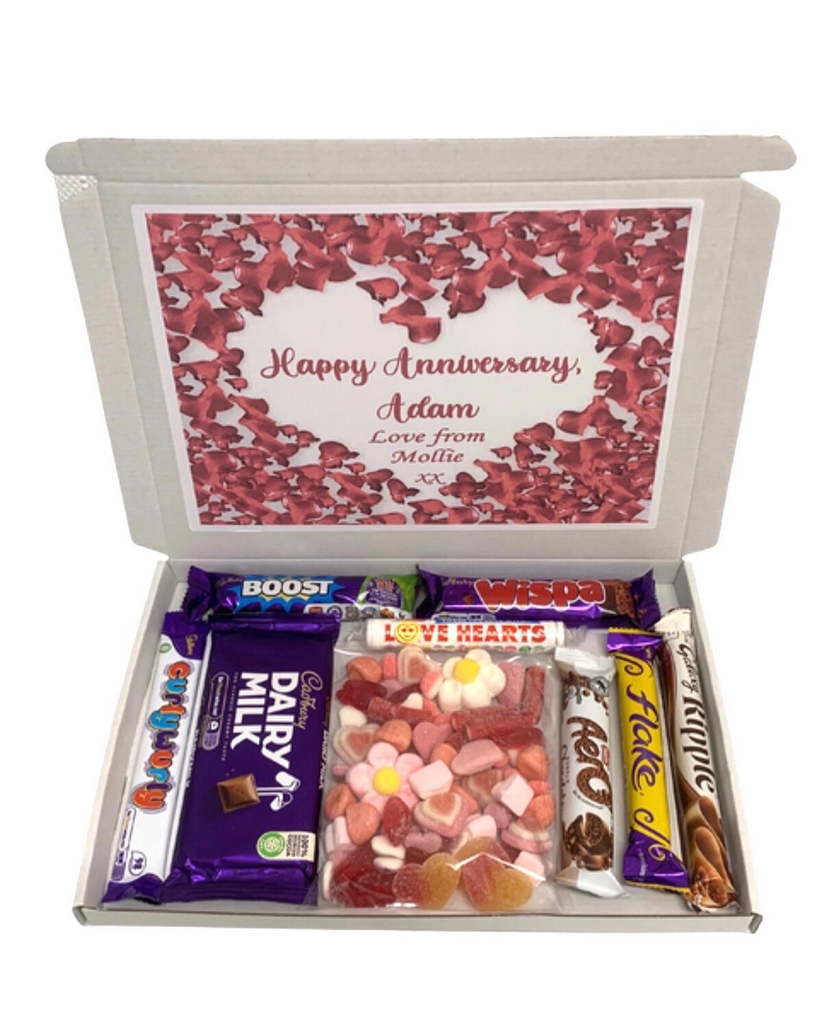 Valentine’s Personalised Chocolate and Sweet Gift Box Valentine’s Personalised Chocolate and Sweet Gift Box