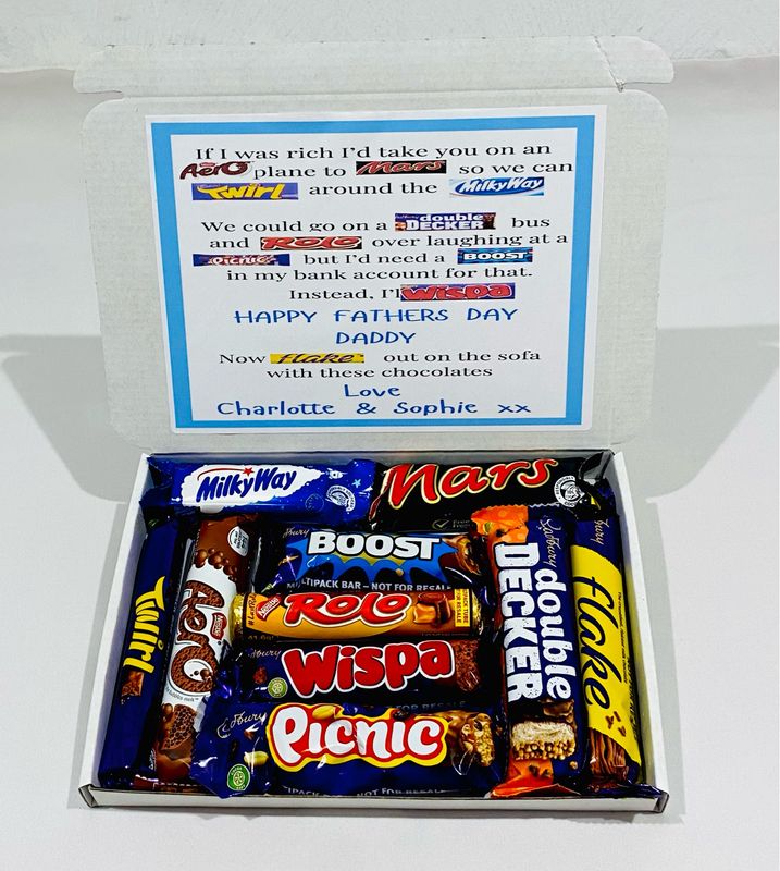 Father's Day Poem Personalised Gift Box