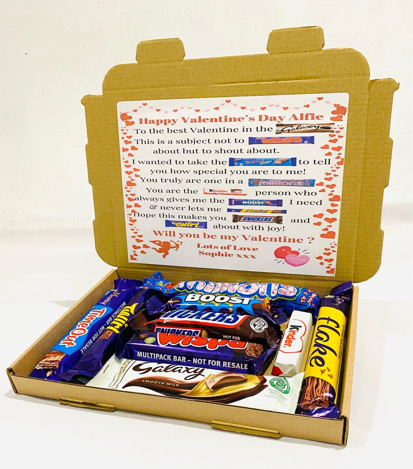 Valentine's Poem Personalised Gift Box Valentine's Poem Personalised Gift Box