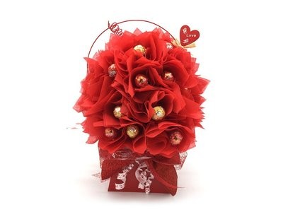Deluxe Ferrero Rocher & Lindt Bouquet - Look of Love Deluxe Ferrero Rocher & Lindt Bouquet - Look of Love