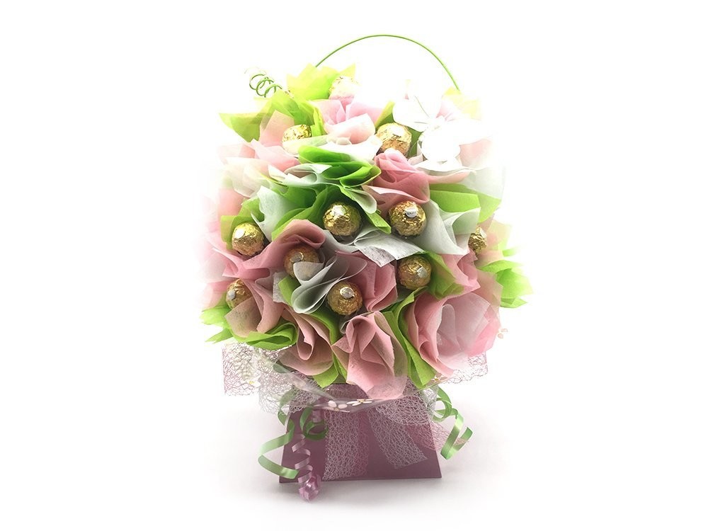 Deluxe Ferrero Rocher Bouquet - Summer Colours Deluxe Ferrero Rocher Bouquet - Summer Colours