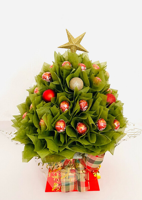 Deluxe Lindt Christmas Tree Bouquet Deluxe Lindt Christmas Tree Bouquet