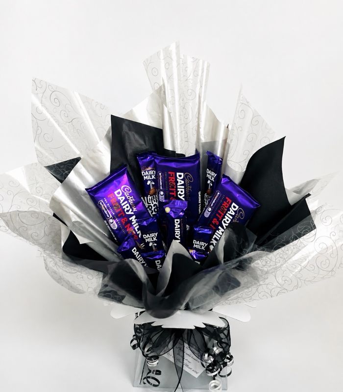 Cadbury Fruit & Nut and Dairy Milk Chocolate Bouquet (Large) Cadbury Fruit & Nut and Dairy Milk Chocolate Bouquet (Large)