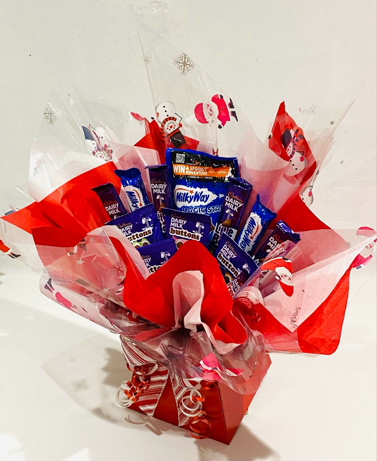 Cadbury Buttons, Dairy Milk, Freddo's, Milky Ways and Magic Stars Chocolate Bouquet (Large)