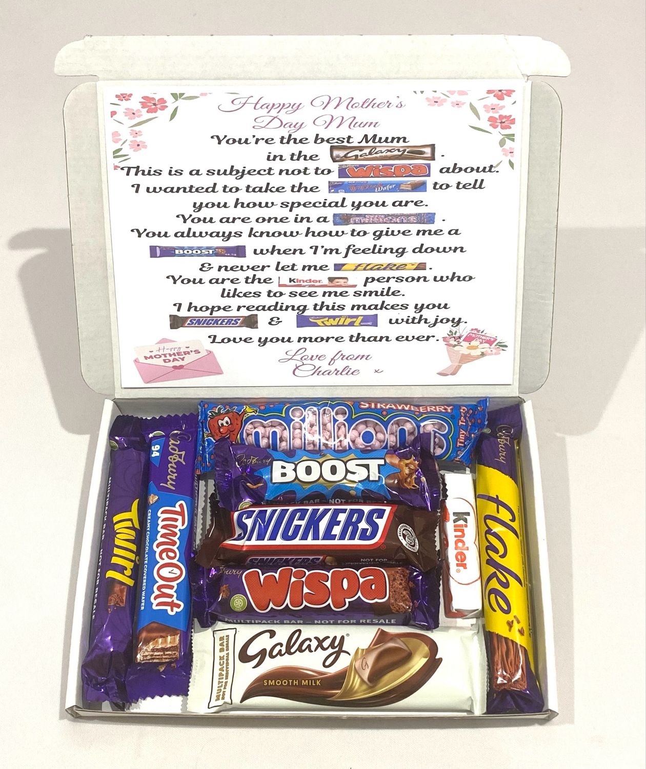 Mother's Day Poem Personalised Gift Box Mother's Day Poem Personalised Gift Box