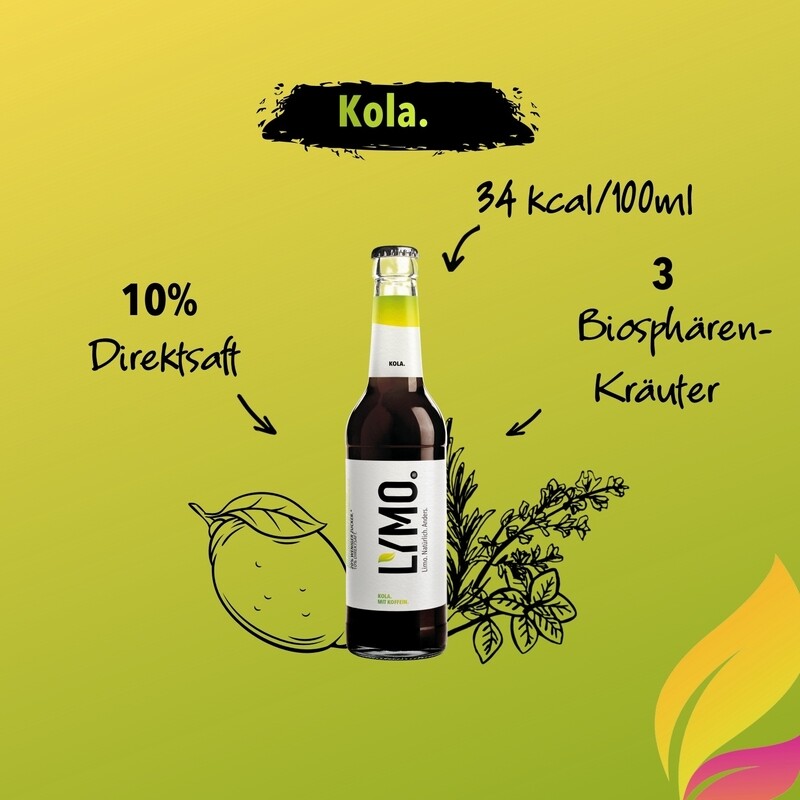 LYMO® Kola. Paket
(9 Flaschen á 0,33l)