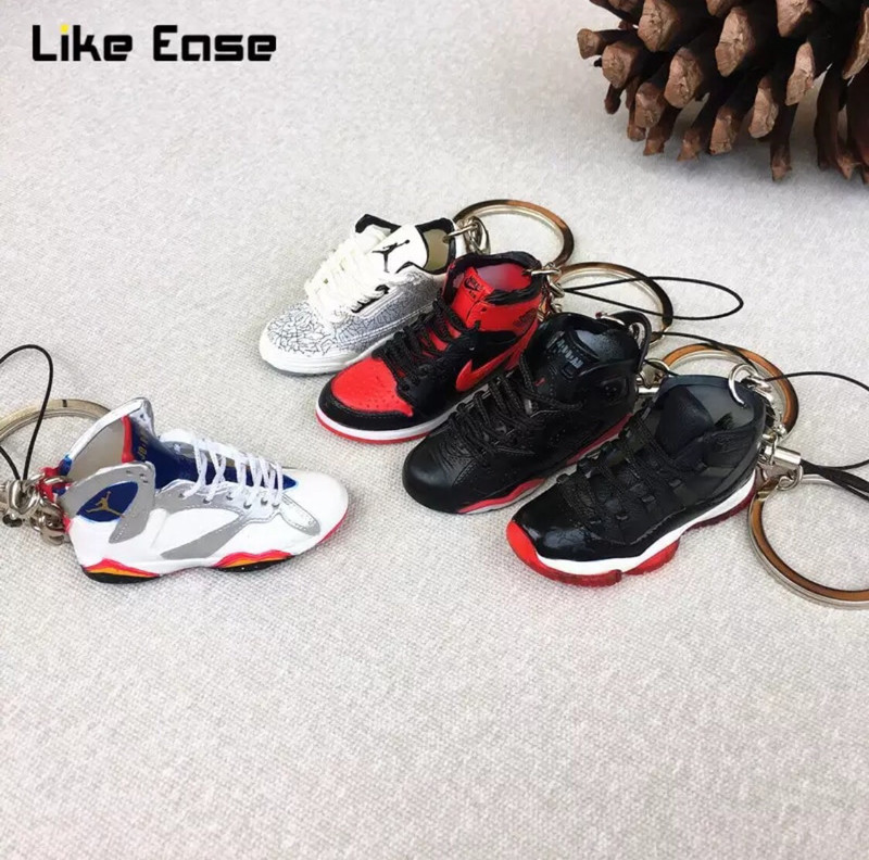 3D sneaker keychains