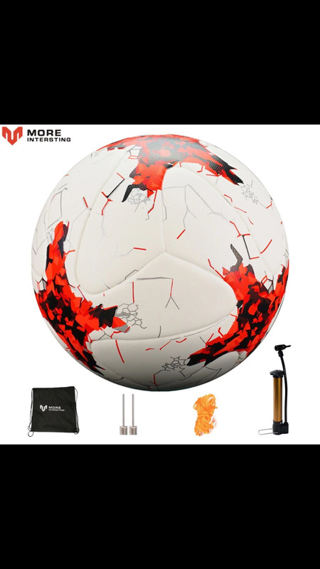 Red and white football