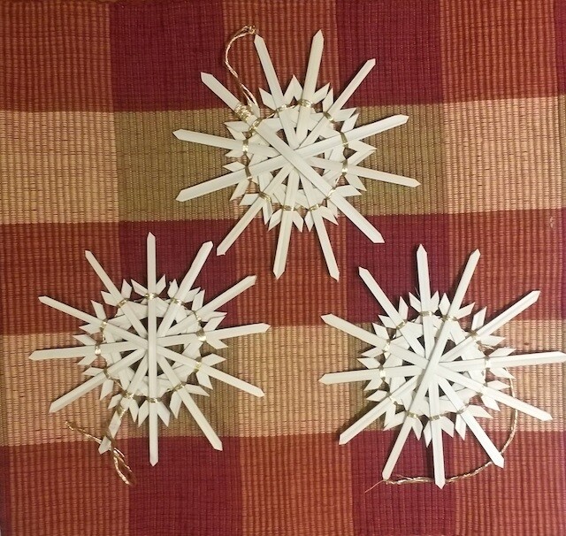 Snowflakes - Natural (Set of 3)