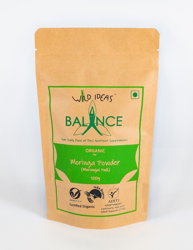 Sun-dried Moringa Powder - 100g