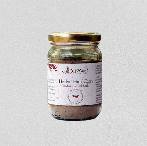 Wild Ideas Traditional Oil Bath | Herbal Hair Care Powder - 100g Wild Ideas Traditional Oil Bath | Herbal Hair Care Powder - 100g