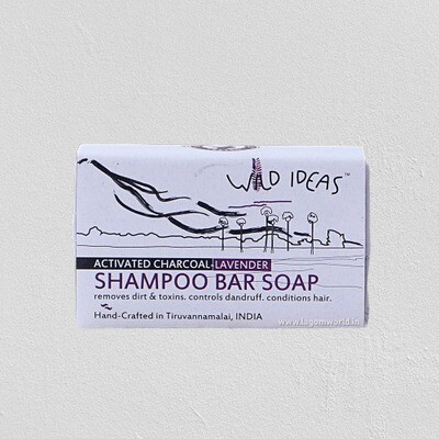 Wild Ideas Shampoo Bar | Activated Charcoal & Lavender - 100g Wild Ideas Shampoo Bar | Activated Charcoal & Lavender - 100g