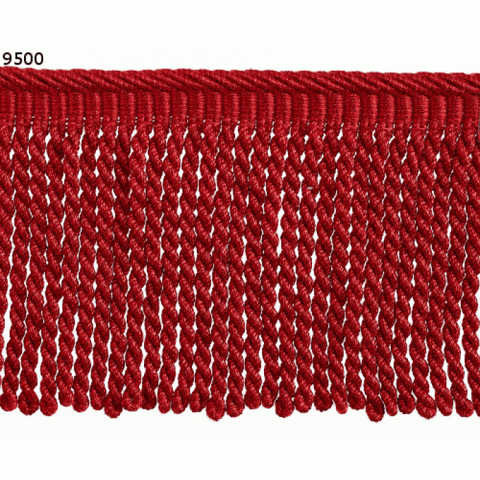 Franje volant 80 mm hoog.