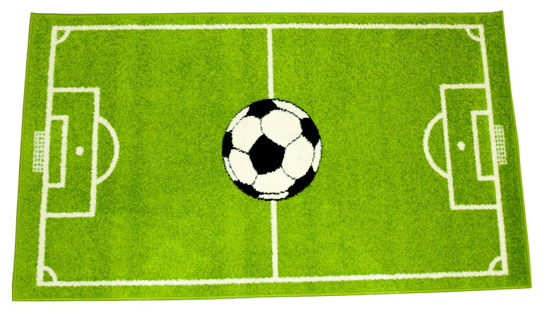 Voetbal vloerkleed 160 x 220 cm