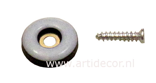 Teflon glijder met schroef, super gladde glijder