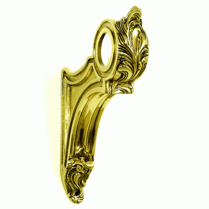 Gordijnroede wandsteun messing Louis XV