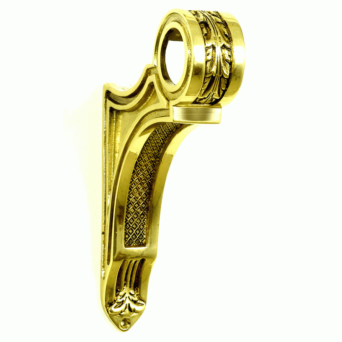 Gordijnroede wandsteun messing Regent