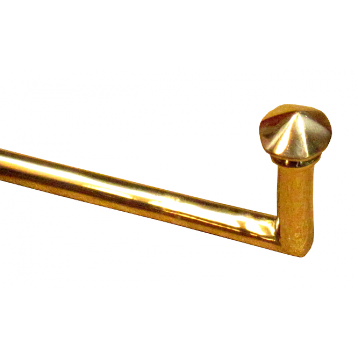 Embrassehaak Daimond messing