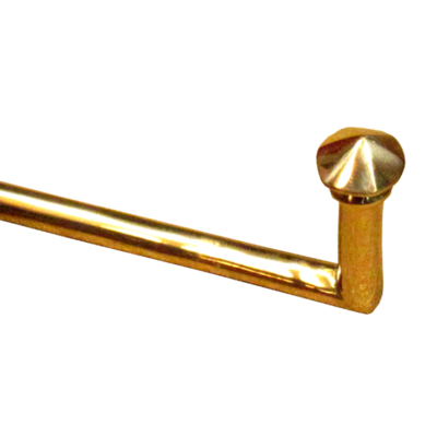 Embrassehaak Daimond messing