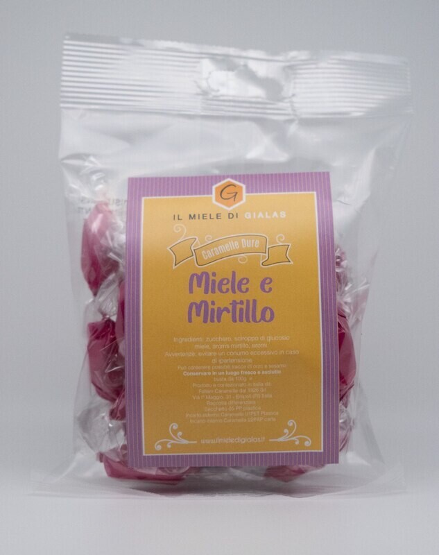Caramelle dure Miele e Mirtillo