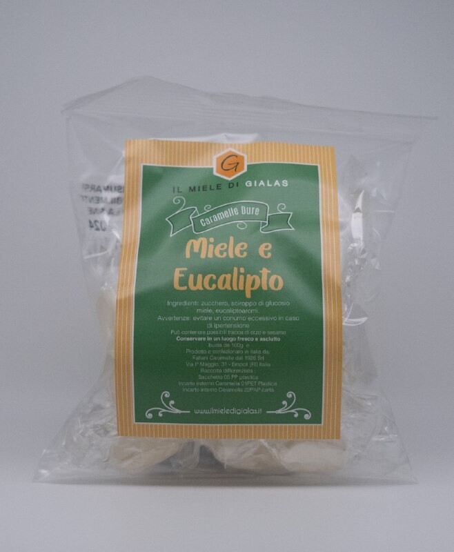 Caramelle dure Miele ed Eucalipto