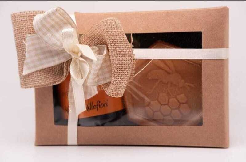 Box con miele e saponetta