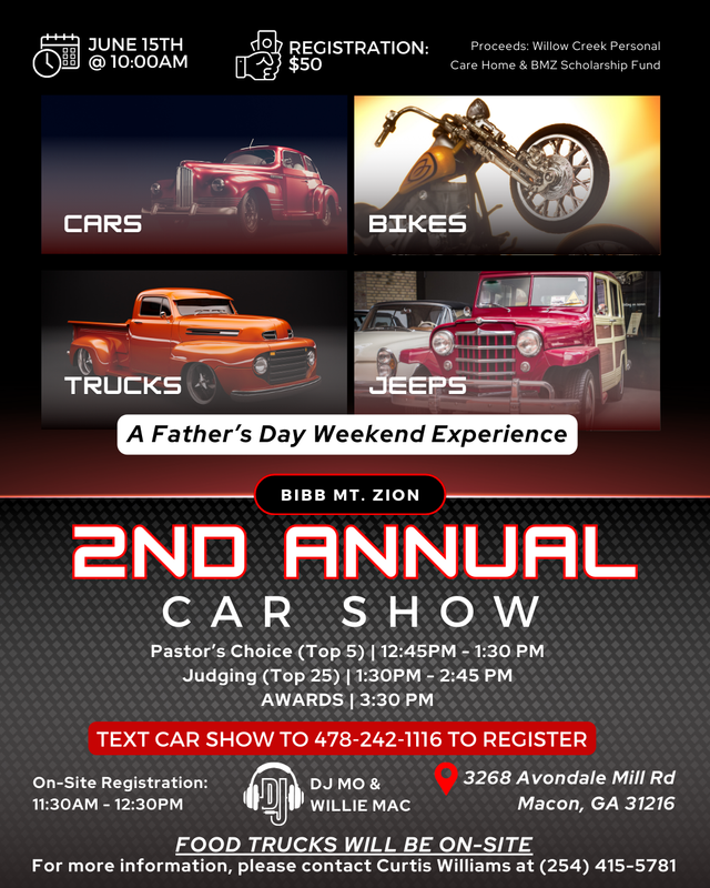 BMZ&#39;s Second Annual Car Show Registration