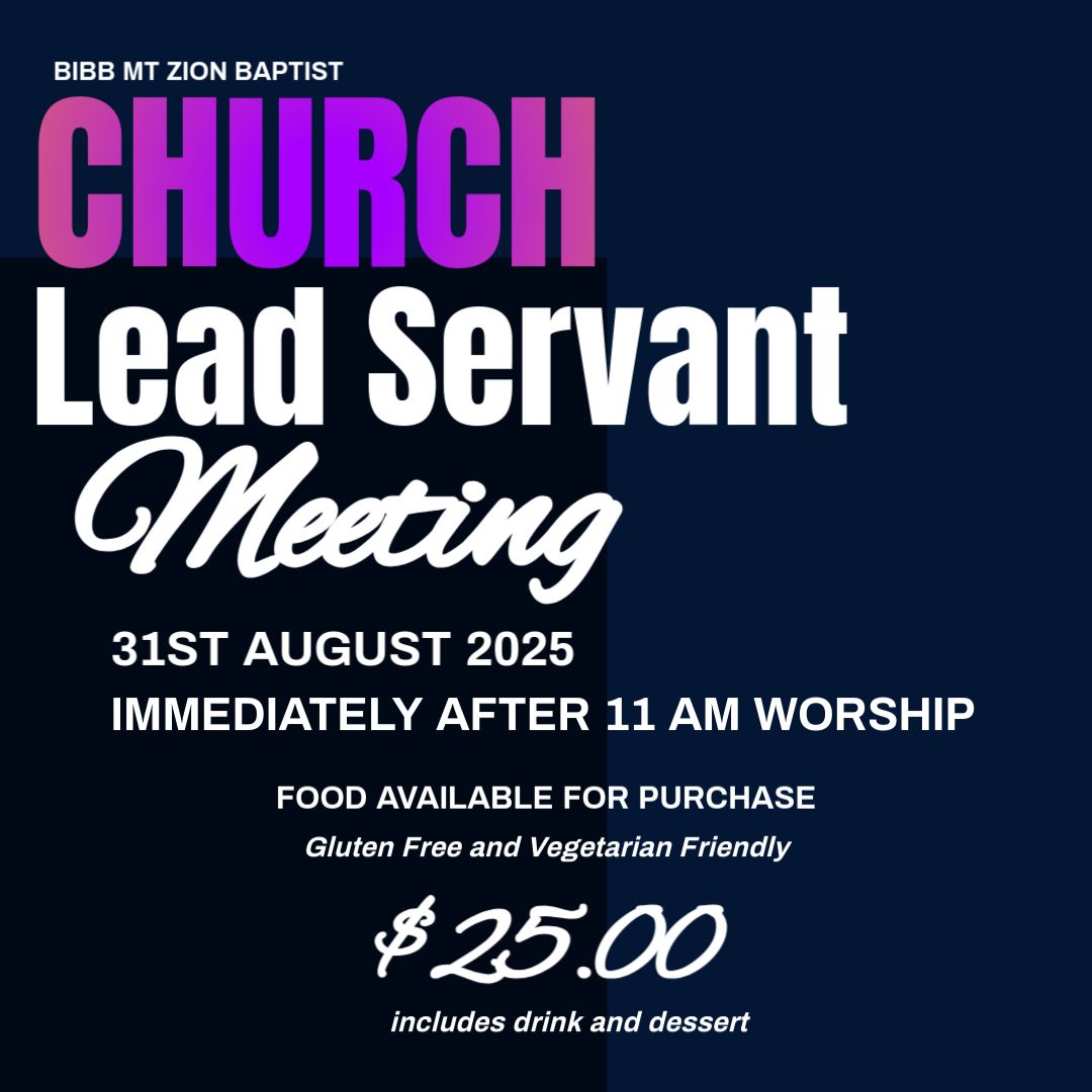 Lead Servant Meeting - Lunch Purchase