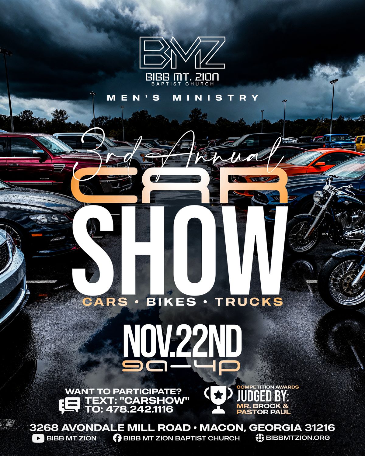 BMZ's 3rd Annual Car Show Registration
