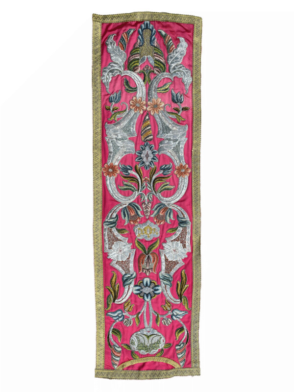 Antique Textiles - Finely Embroidered Ecclesiastical Vestment