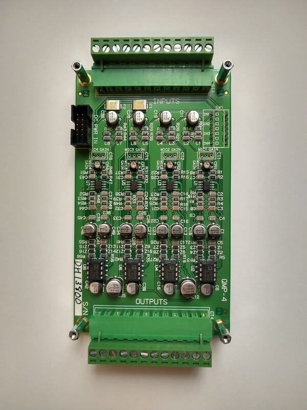 QMP-4 - Quad Mic Preamp Card
