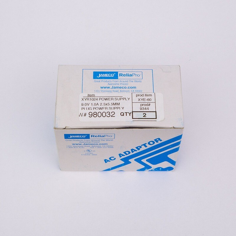 Power Supply, 9V,1A, 2.5 X 5.5MM