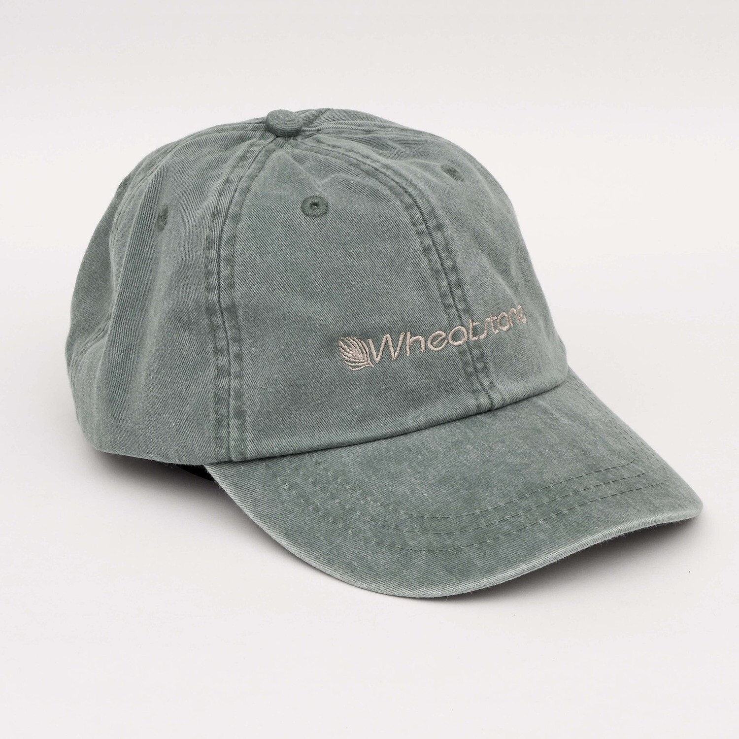Adams Pigment Dyed Low Profile Cap in Green w/Wheatstone Logo