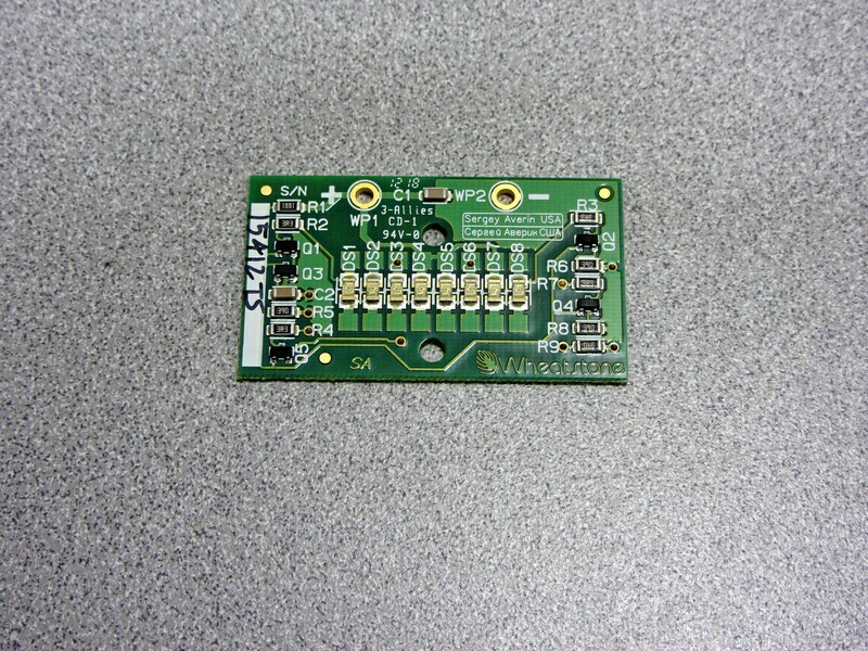 LED-3 loaded card assembly for AL29 vu meter illumination on R-55e consoles