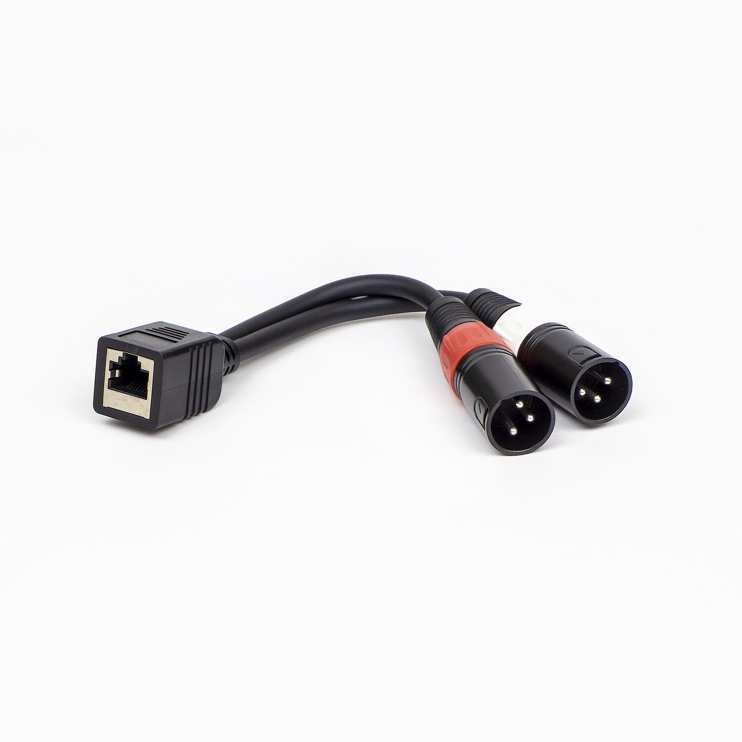 Set of 4 Adapters, Dual XLR Male to RJ45 Female