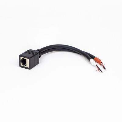 Set of 4 Adapters, Dual Bare to RJ45 Female
