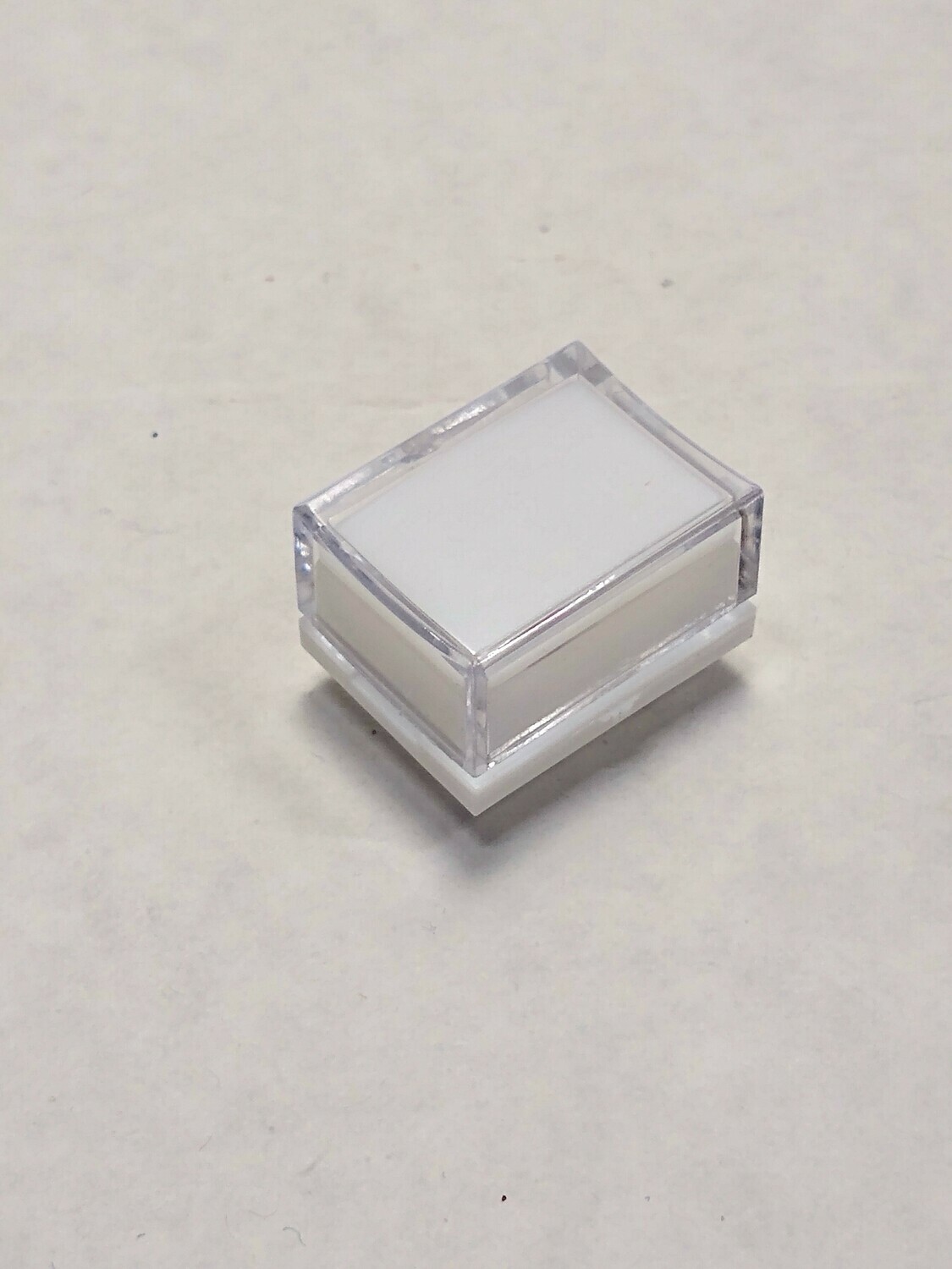 Custom White Rectangular Button for Use on LX-24 and G-6 Modules