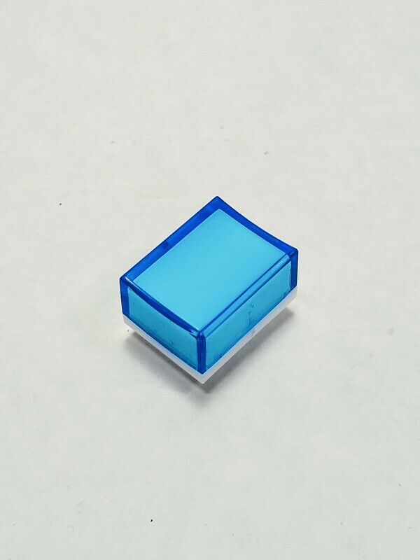 Custom Blue Rectangular  Button for Use on LX-24 AND G-6 Modules